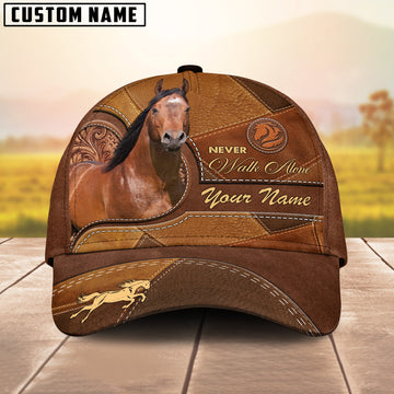 Unijames American Quarter Horse Never Walk Alone Personalized Name Cap