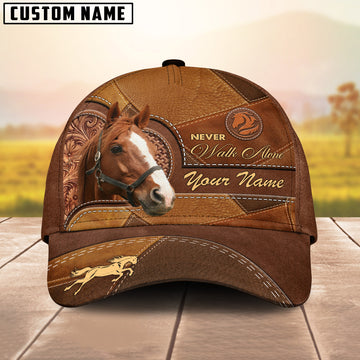 Unijames Thoroughbred Never Walk Alone Personalized Name Cap