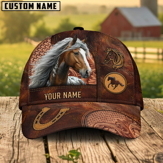 Unijames Appaloosa Dark Brown Craving Personalized Name Cap