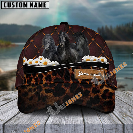 Unijames Friesian Happiness Sunflower Personalized Name Cap