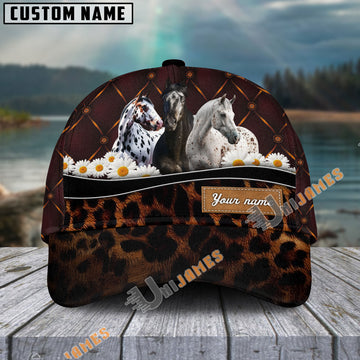 Unijames Appaloosa Happiness Sunflower Personalized Name Cap