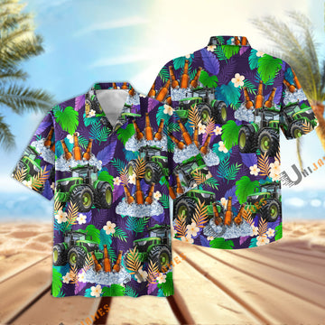 UniJames Tractor Beer Summer Time Hawaiian Shirt