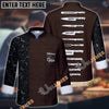 Unijames Kitchen Knife Multicolor Option Custom Name Long Sleeve Chef Jacket (4 Colors)