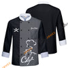 Unijames Love Chef Multicolor Option Custom Name Long Sleeve Chef Jacket (4 Colors)