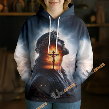 Unijames God Cross 3D Hoodie