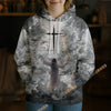 Unijames God Lion Cross On Sky 3D Hoodie