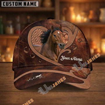 Unijames Morgan Dark Brown Heart Craving Personalized Name Cap