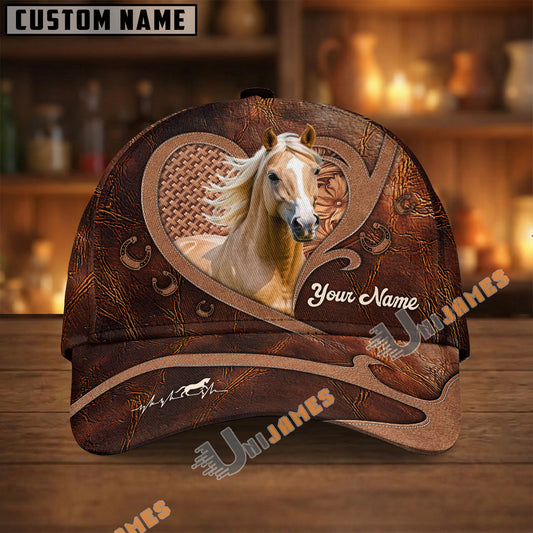Unijames Palomino Dark Brown Heart Craving Personalized Name Cap