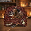 Unijames Personalized Horse Carving Brown Pattern Style Cap (9 Breeds)
