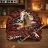 Unijames Personalized Horse Carving Brown Pattern Style Cap (9 Breeds)