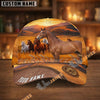 Unijames Personalized Horse Herd Sunset Background Cap (9 Breeds)