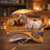 Unijames Personalized Horse Herd Sunset Background Cap (9 Breeds)