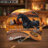 Unijames Personalized Horse Herd Sunset Background Cap (9 Breeds)