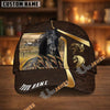 Unijames Personalized Horse Dark Brown Carving Gold Line Pattern Cap (9 Breeds)