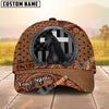 Unijames Personalized Horse Portrait with Horseshoe Frame Western Tooled Leather Pattern Cap (9 Breeds)
