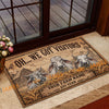 Uni Rustic Oh We Got Visitors Custom Name And Year Cow Welcome Doormat (10 Breeds)