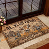 Uni Rustic Oh We Got Visitors Custom Name And Year Cow Welcome Doormat (10 Breeds)