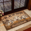 Uni Rustic Oh We Got Visitors Custom Name And Year Cow Welcome Doormat (10 Breeds)