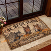 Uni Rustic Oh We Got Visitors Custom Name And Year Cow Welcome Doormat (10 Breeds)