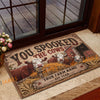 Uni Rustic You Spoke The Cow Custom Name And Year Cow Welcome Doormat (10 Breeds)