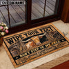 Uni Don't Step On My Face Custom Name And Year Cow Welcome Doormat (10 Breeds)