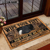 Uni Don't Step On My Face Custom Name And Year Cow Welcome Doormat (10 Breeds)