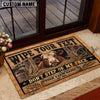 Uni Don't Step On My Face Custom Name And Year Cow Welcome Doormat (10 Breeds)