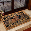 Uni Don't Step On My Face Custom Name And Year Cow Welcome Doormat (10 Breeds)
