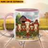Uni Personalized Christmas Farmhouse Holiday Gift Cow Mug