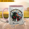 Uni Personalized Name Christmas Farmyard Mug (14 Cattle Breeds)