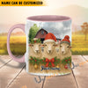Uni Personalized Christmas Farmhouse Holiday Gift Cow Mug