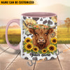 Uni Personalized Blooming Herd Custom Cow & Sunflower Mug
