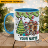 Uni Beefmaster Christmas Personalized Name Two Tone Mug
