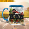 Uni Personalized Christmas Farmhouse Holiday Gift Cow Mug