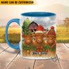 Uni Personalized Christmas Farmhouse Holiday Gift Cow Mug