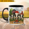 Uni Personalized Christmas Farmhouse Holiday Gift Cow Mug