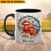 Uni Personalized Name Christmas Farmyard Mug (14 Cattle Breeds)