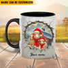Uni Personalized Name Christmas Farmyard Mug (14 Cattle Breeds)