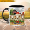 Uni Personalized Christmas Farmhouse Holiday Gift Cow Mug