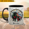 Uni Personalized Name Christmas Farmyard Mug (14 Cattle Breeds)