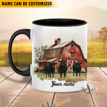 Uni Our Farm, Our Herd Personalized Name Mug (10 Cattle Breed)