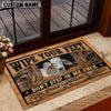 Uni Don't Step On My Face Custom Name And Year Cow Welcome Doormat (10 Breeds)
