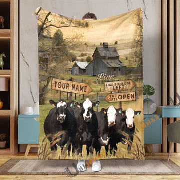 Uni Black Baldy Life Live Someone Left The Gate Open 3D Blanket