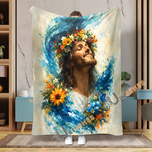 Unijames Blossom of Grace Jesus Blanket
