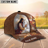 Unijames Jesus Embracing White Horse Christian Leather Cap