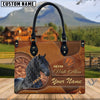 Unijames Friesian Never Walk Alone Custom Name 3D Leather Handbag
