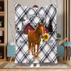 UniJames Personalized Farmhouse Plaid Cow Blanket (12 Cattle Breeds)