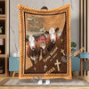 Uni Personalized Faith, Family & Farming Farm Blanket (10 Cattle Breeds)