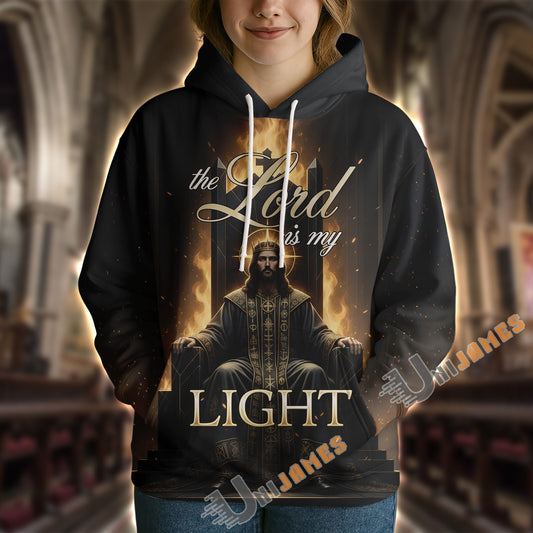 Unijames The Lord Is My Light 3D All Over Print Hoodie