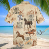Unijames Life on the Farm Horse Hawaiian Shirt